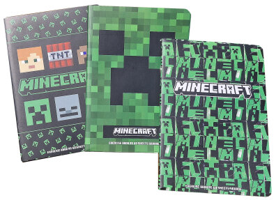 Zeszyt A5 60 kartek w linię Minecraft, Astra, linia z marginesem
