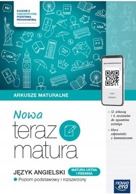 NOWA Teraz Matura Angielski Arkusze Rozszerzony NOWA ERA 2025
