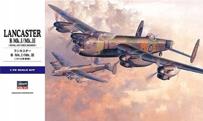 Model do sklejania Hasegawa E23 Lancaster B.Mk.I/Mk.III (1:72)