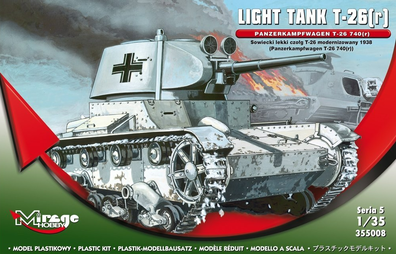 model do sklejania Mirage 355008 1/35 T-26/BT wz.37 Czołg Piechoty