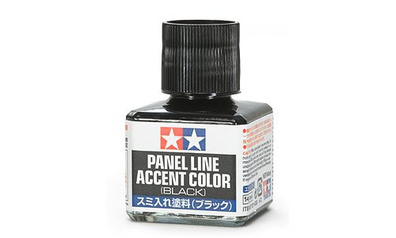 TAMIYA 87131 Panel Line Accent Color (Black) 40ml