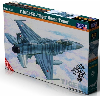 Model do sklejania MisterCraft F-16CJ-52 Tiger Demo Team