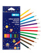 Kredki drewniane trójkątne 12 kol. Happy Color Pixi Planet chłopiec