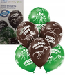 Balony dinozaury zestaw dino czarny zielony 6szt.