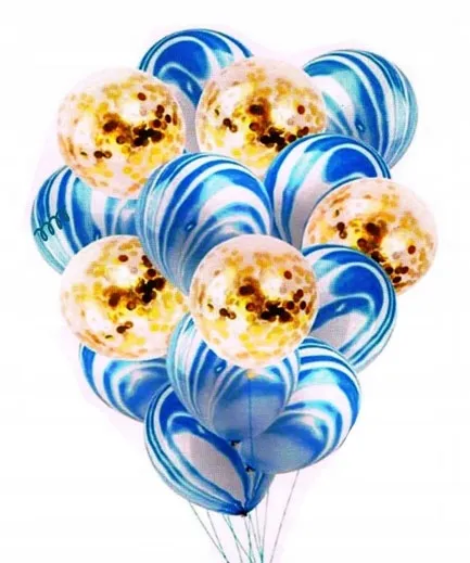 Zestaw balonów Balon z konfeti mix wzorów (2)