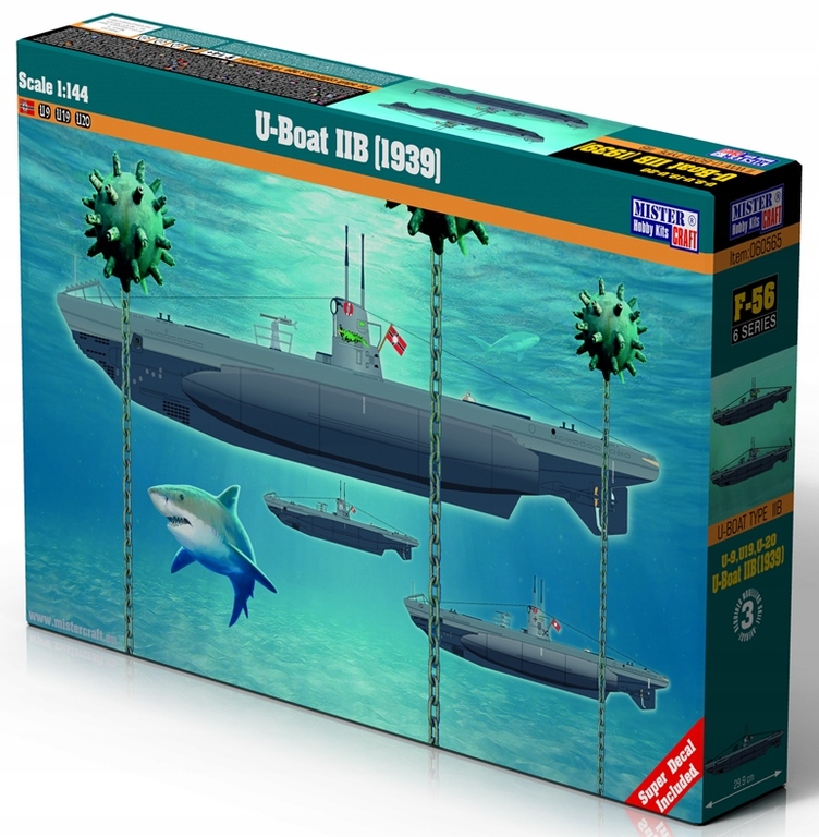 Model do sklejania MisterCraft F56 U-Boat IIB (1939) (1)