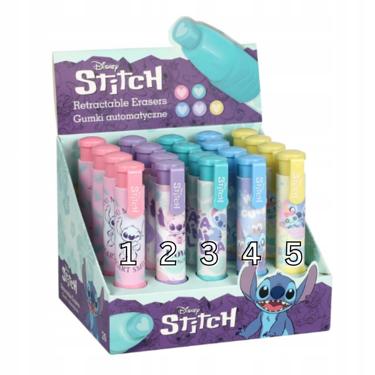 Zakreślacze mini Stitch 4 kolory mix Disney (7)