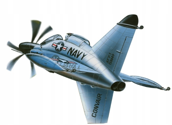 Model do sklejania MisterCraft E-65 XFY-1 POGO 1:72 (2)