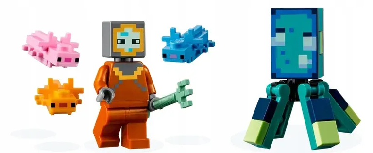 LEGO MINECRAFT 21180 Walka ze strażnikami klocki (5)