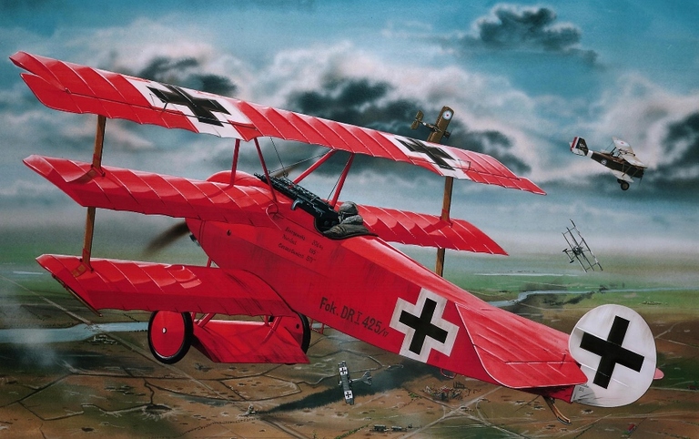Model do sklejania Revell /04744/ Fokker DR.I - niemiecki samolot myśliwski (4)