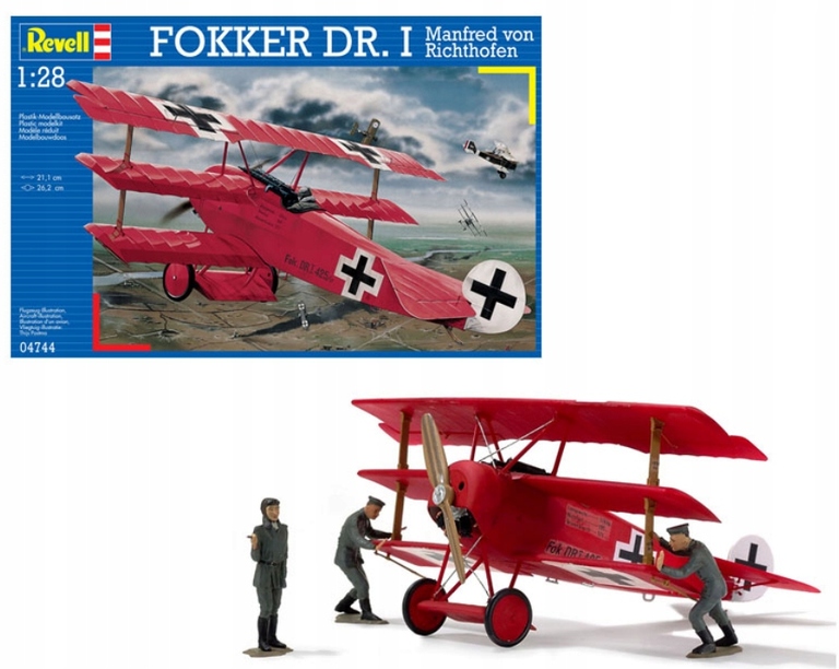 Model do sklejania Revell /04744/ Fokker DR.I - niemiecki samolot myśliwski (1)
