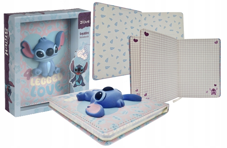 NOTES 3D pamiętnik B6 Squishy Disney Stitch 4-LEGGED L (1)